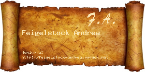Feigelstock Andrea névjegykártya